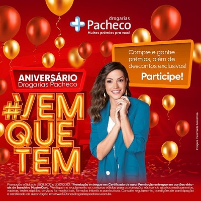 Promoção 130 Anos Drogaria Pacheco 2022<!-- -->